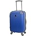 Travelers Club Chicago Hardside Expandable Spinner Luggage, Blue/Grey, Carry-On 20-Inch