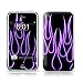 Purple Neon Flames Design Protective Skin Decal Sticker for Apple iPhone (2G)1st Generation