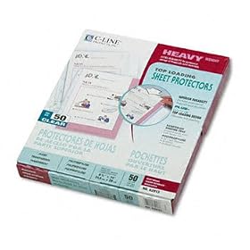 Heavyweight Polypropylene Sheet Protector, Clear, 11 x 8 1/2, 50/BX