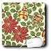 Lee Hiller Designs Holidays Christmas - Retro 50s Christmas Red Poinsettias and Ornaments - Mouse Pa