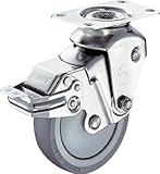 ハンマー クッションキャスター 自在 ＳＰ付 ウレタン車 線径２．０ｍｍ