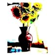 THOROUGHLY MODERN SUNFLOWERS Fantasy Photographic Poster Print by Susan Lipschutz, 8x10