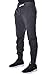 Mens Active Basic Urban Harem Slim Fit Elastic Fleece Jogger Pants (Medium, Charcoal)