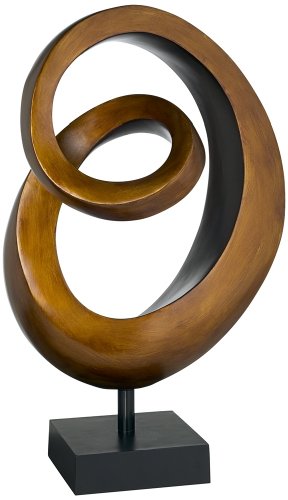 Gold Copper Spiral Sculpture