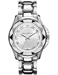 KARL LAGERFELD 7 Beveled Bezel Bracelet Watch, 36mm