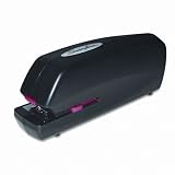 Swingline Products - Swingline - Portable Electric Stapler, 20 Sheet Capacity, Black - Sold As 1 Each - Flexible and compactly-designed space-saver. - Powered by an AC adapter or 6 AA alkaline batteries for go-anywhere versatility. - Motor-driven engineering delivers reliable long-term performance. - Precision adjustment guide and adjustable throat depth from 1/4 to 1 1/2. - Easy-to-grip design constructed of plastic and metal; 10-ft. cord.