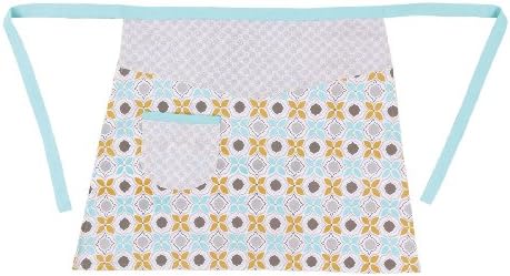 Kate Spain Retro Chic Apron, Half, Blue/Gray