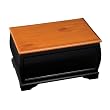 "Petra" Mele & Co. Large Jewelry Box in Cedar and Black