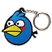 ANGRY BIRDS RUBBER KEY CHAIN -BLLUE BIRD