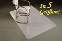 Floordirekt PP Bodenschutzmatte - 90x120cm - Bodenschutz für Teppich und Teppichböden