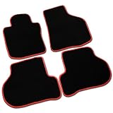 2010 - 2012 VOLKSWAGON GOLF GTI MK6 BLACK FLOOR MAT MATS W  RED TRIM by Spec-D Tuning