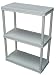 Gracious Living 91015-1C Three Shelf Storage System Light Duty Solid Shelf Design