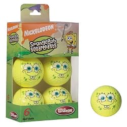 Wilson Sponge Bob Golf Balls 6 Pack