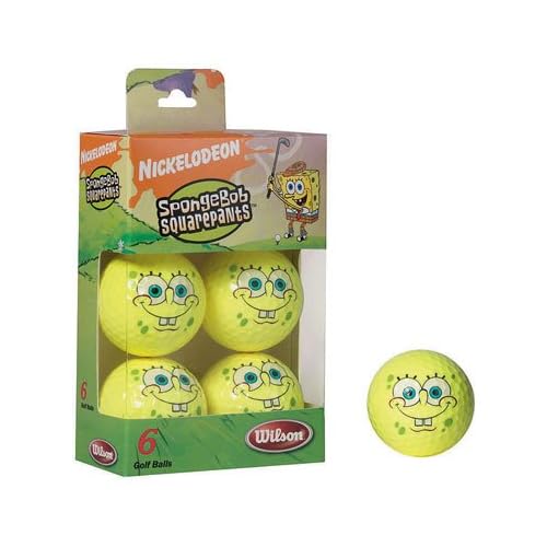Wilson Sponge Bob Golf Balls 6 Pack