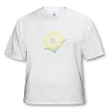 CherylsArt Flowers Art - Yellow Coreopsis Flower Outline Art Drawing - T-Shirts