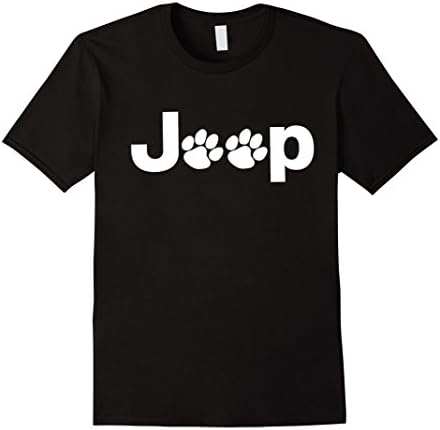 Men's Funny Tshirt - Jeep Dog Medium Black