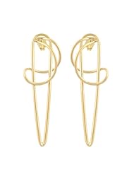 14 Karat Yellow Gold Polished Spiral Design Post Earrings