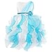 iEFiEL Flower Girl Pageant Ruffle Tulle Bow Formal Party Wedding Dress