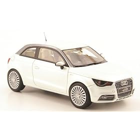 Audi A1 e-tron, silver green, Model Car, Ready-made, Look Smart 1:43