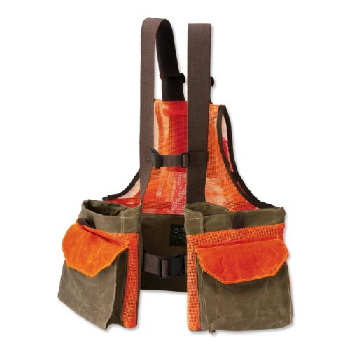 Our Best Waxed Cotton Strap Vest / Blaze Orange