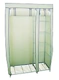from Hamble Distribution 110 X 178cm Clothes Rail with Protective Cover in Cream