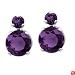 14k White Gold Amethyst Earrings
