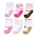Carter's 6 Pack Girls Ballet Comfy Fit Socks - Pink/White, 3-12 Months