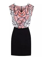 2015 Sleeveless Cotton/Polyester Fitted Bodycon Dress 