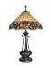 Dale Tiffany TT60581 Autumn Rose Table Lamp, Mica Bronze and Art Glass Shade