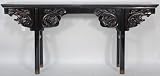 BK0082Y-Antique Chinese Lacquered and Carved Altar Table, circa 1800, Shanxi Province China, Elm (Yu