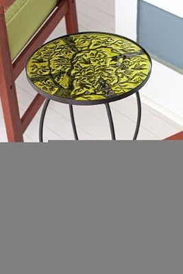 Tree of Life Round Glass Table