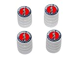 National Guard - Army Military - Tire Rim Wheel Valve Stem Caps - White