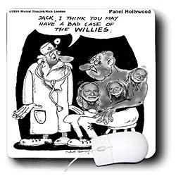 Londons Times Funny Music Cartoons - Bad Case Of The Willie Nelsons - Mouse Pads