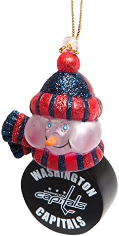 Washington Capitals - Snowman Puck Christmas Light-Up Ornament