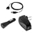 USB Data Cable + USB Car + USB Home Travel Charger for Sandisk Sansa View