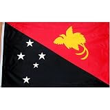Papua New Guinea Flag Polyester 3 ft. x 5 ft.