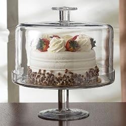 Glass Cake Stand - Terra Footed Cake Dome discount