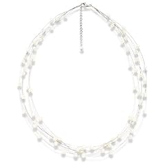 Valero Pearls pearls4girls Damen-Halskette S��wasser-Zuchtperlen wei� 45 cm + 5 cm 400311