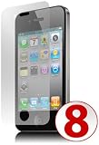 GreyMobiles SCREEN PROTECTOR For Apple iPhone 4 4G HD 16GB & 32GB (PACK OF 8)