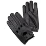 Isotoner Men's Smooth Leather Driving Glove With Covered Snap
