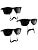 3 Pairs, All Black