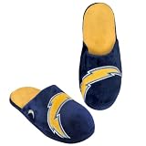 SAN DIEGO CHARGERS OFFICIAL LOGO PLUSH SLIPPERS SIZE XL