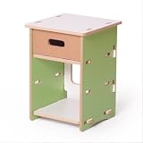 Sprout Night Stand, Green and White
