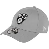 NBA New Era Brooklyn Nets Machine Shield Logo 39THIRTY Flex Hat - Gray