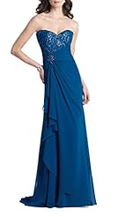 Plus Size A-line Strapless Sweetheart Chiffon Beaded Lace Wrap  Draped Empire   Waistline Mother-of-the-Bride Dress/Prom Dress  with a Brush/Sweep Train  With Ruffles