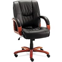 Leather Office Chair - Leather Mid Back Chair - Office Star - WD5361