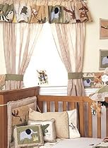 Kids Line Zanzibar Long Drop Rod Pocket Pair of Curtains
