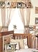Kids Line Zanzibar Long Drop Rod Pocket Pair of Curtains