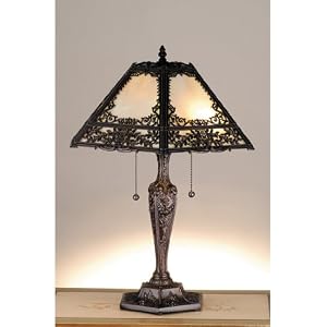 22.5 Inch H Victorian Filigree Table Lamp Table Lamps by Meyda