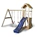 Spielturm Kletterturm mit Rutsche 2 Schaukeln + komplettem Zubehör